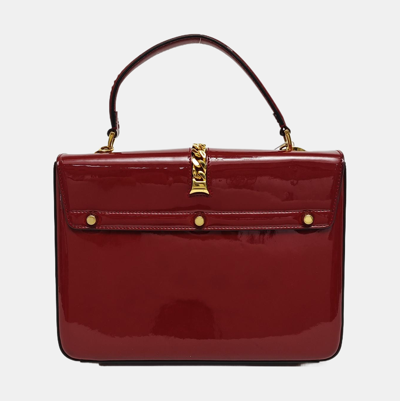 Authenticated pre-owned  Sylvie 1969 Patent Leather Red - Shoulder Bag at Looply