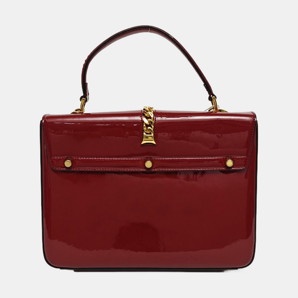 Authenticated pre-owned  Sylvie 1969 Patent Leather Red - Shoulder Bag at Looply