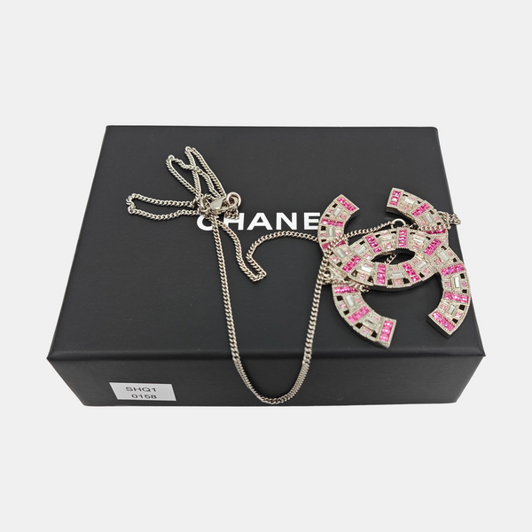 CC Logo Metal Silver Necklace