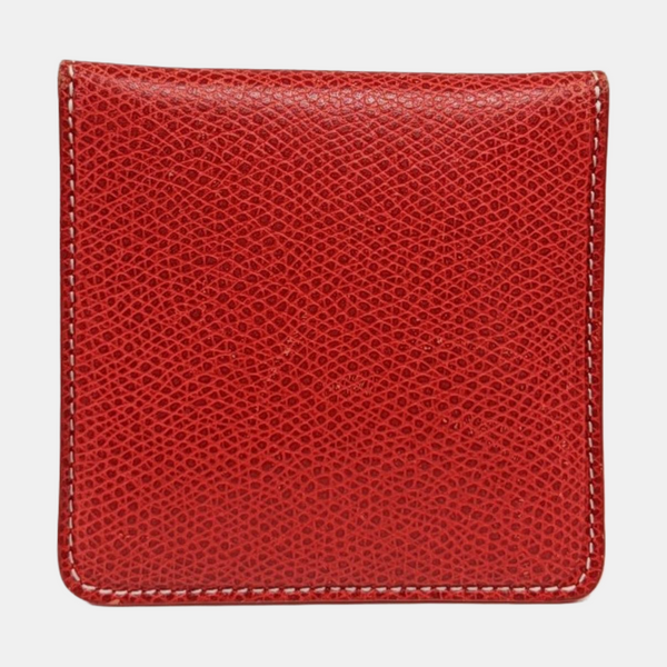 Calfskin Card Holder Red