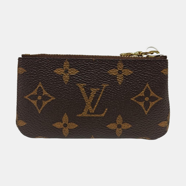 Monogram Coated Canvas Key Pouch Brown