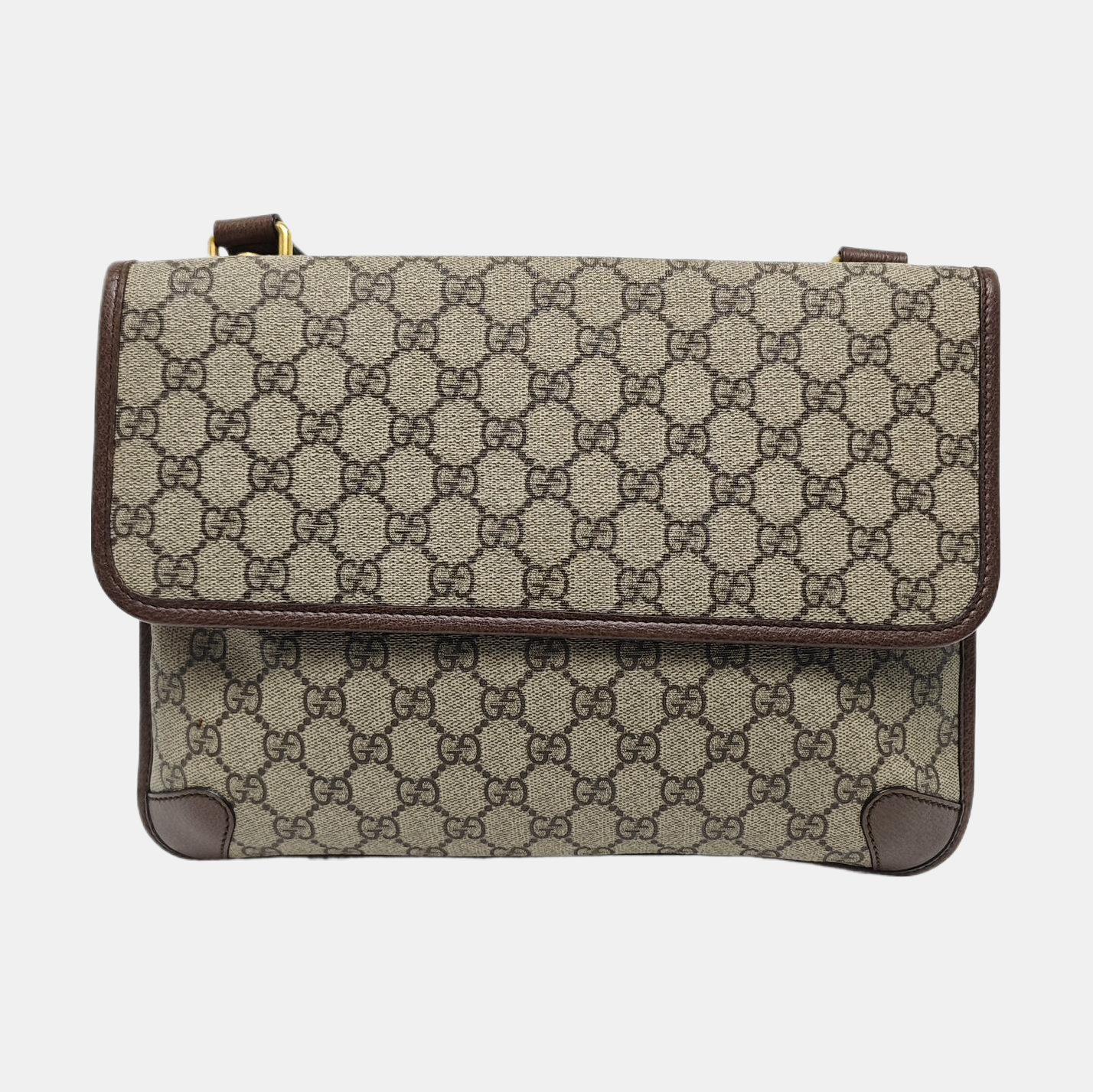 Neo Vintage Large Monogram Coated Canvas Brown
