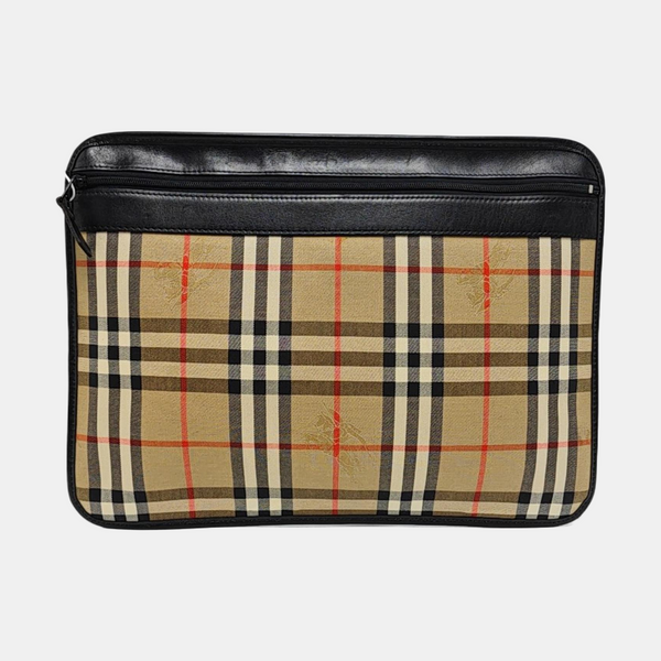 Canvas Clutch Beige