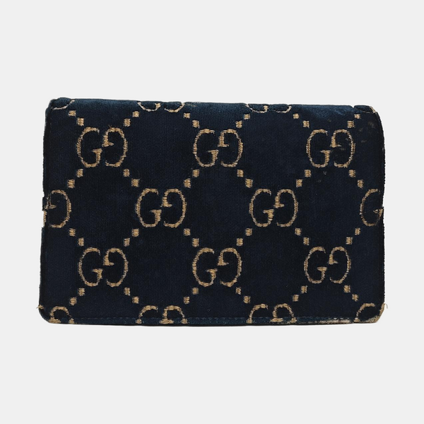 Dionysus Super Mini Monogram Velvet Blue