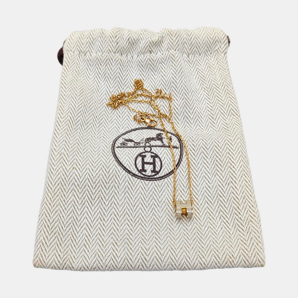 Pop H Metal Gold Necklace