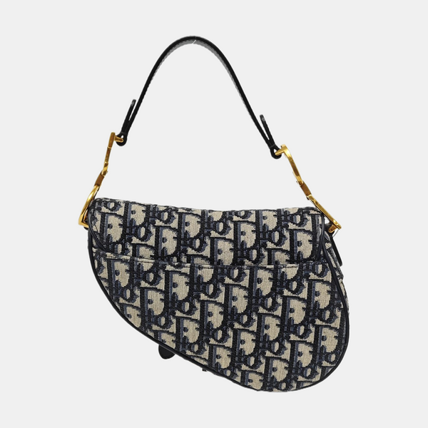 Saddle Mini Oblique Canvas Blue