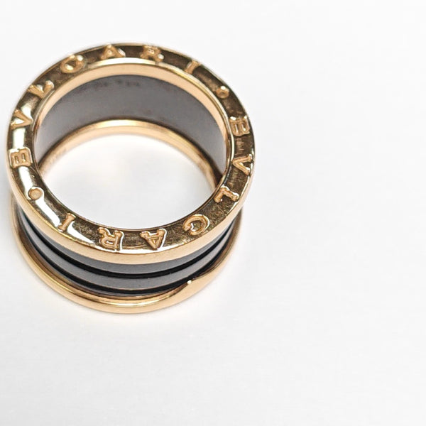 B.ZERO1 18k Rose Gold Ring EU 52