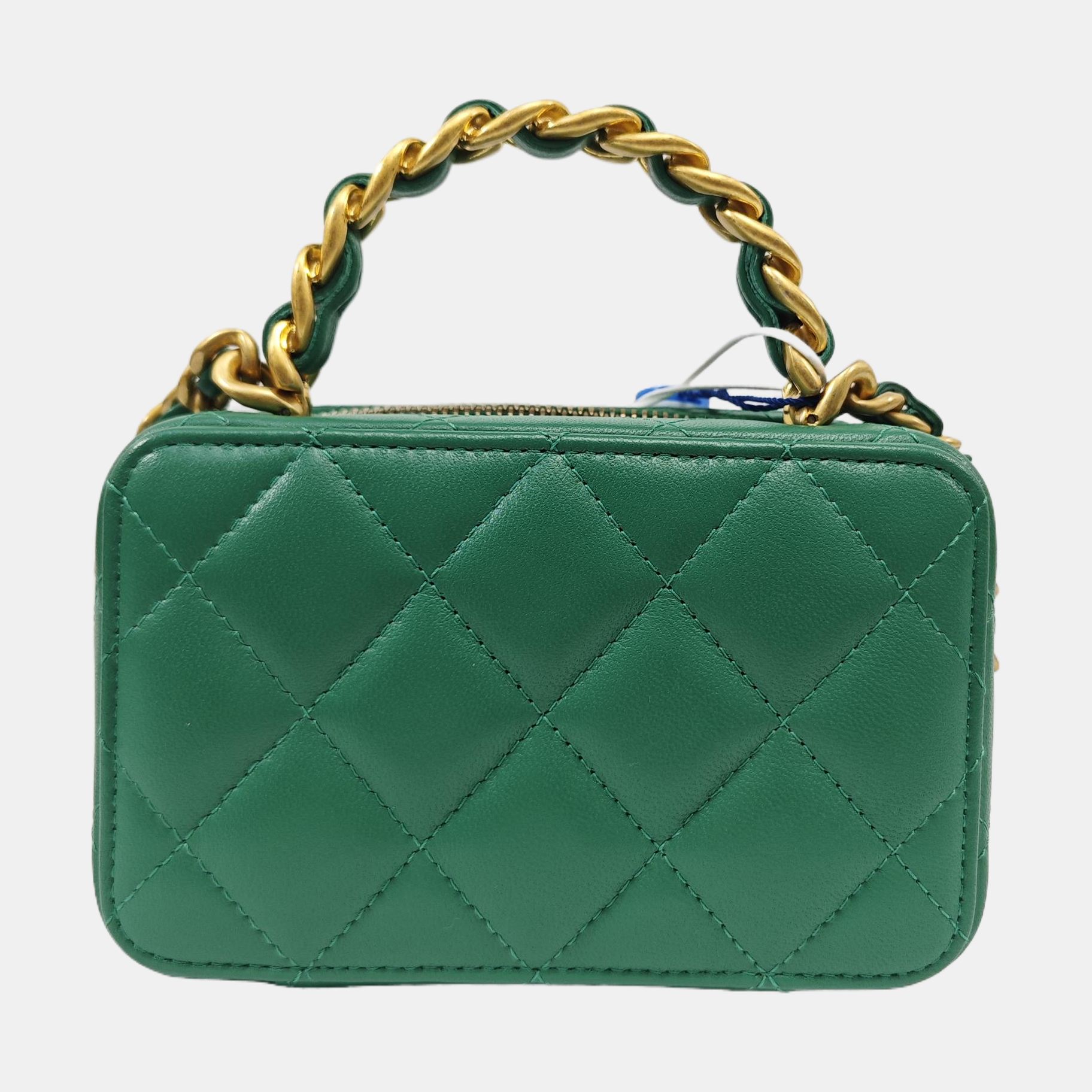 Quilted Lambskin Shoulder Bag Green