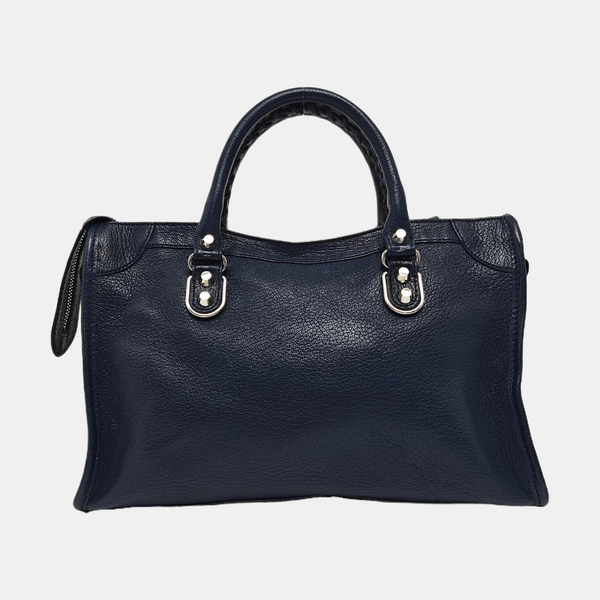 Classic Metallic Edge City Small Lambskin Blue