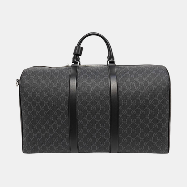 Monogram Coated Canvas Shoulder Bag Black