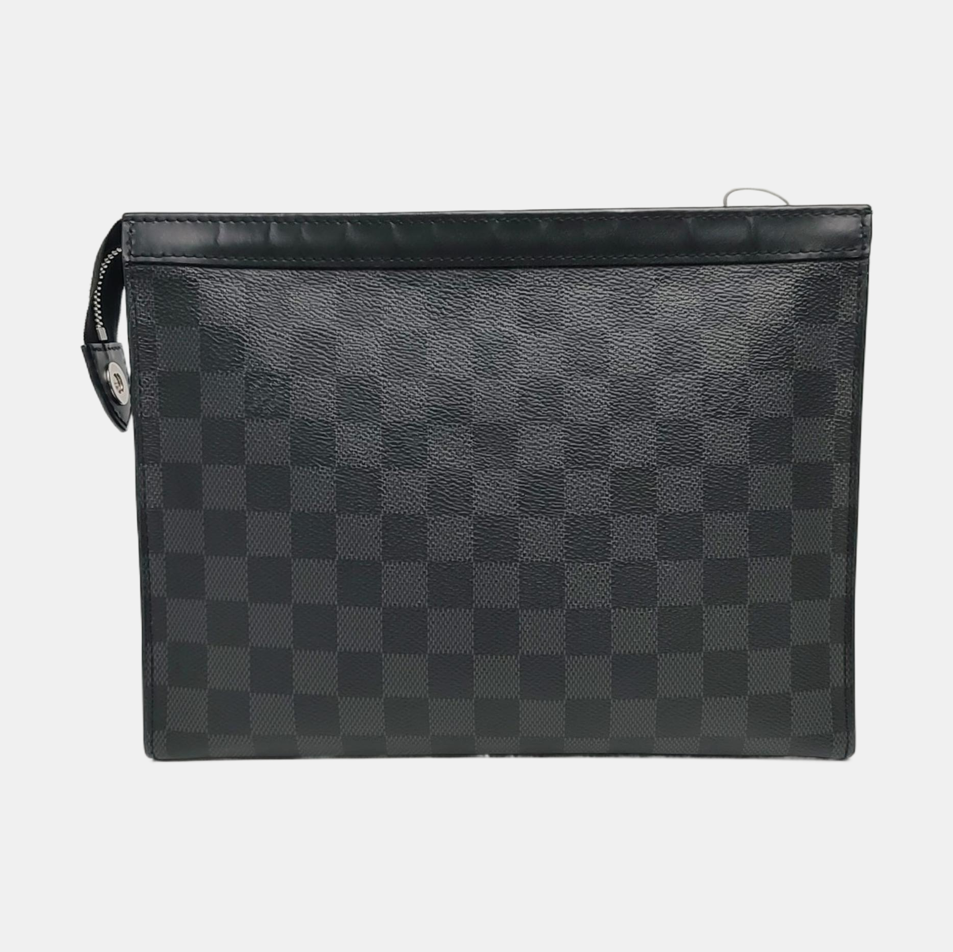 Pochette Voyag MM Damier Graphite Coated Canvas Gray