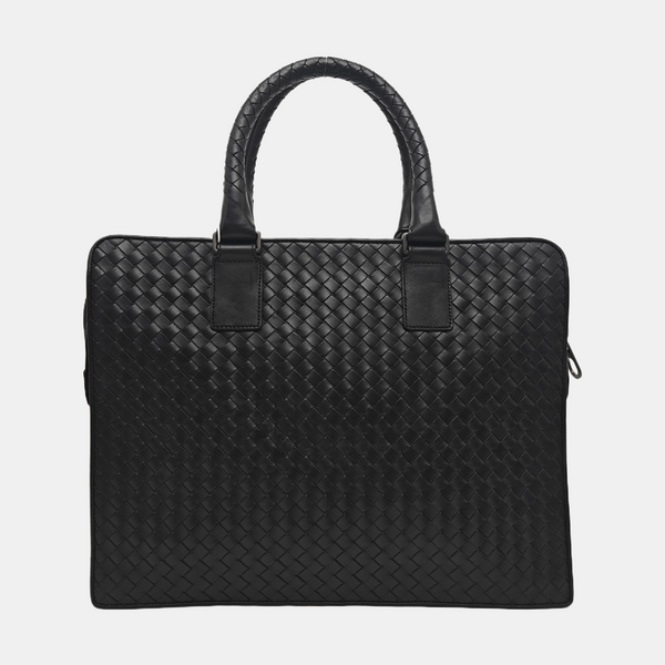 Calfskin Top Handle Bag Black