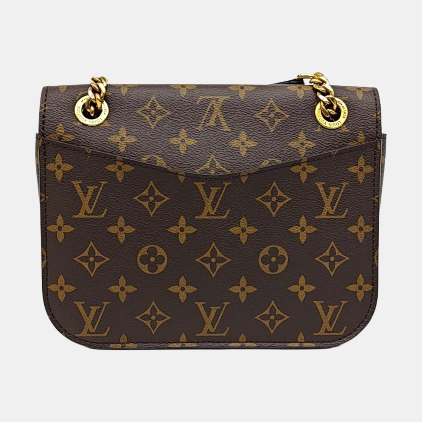 PASSY Monogram Coated Canvas Brown