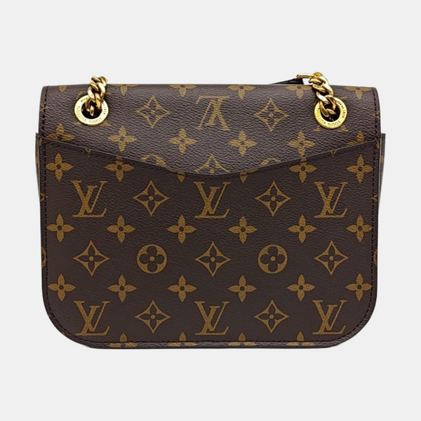 PASSY Monogram Coated Canvas Brown