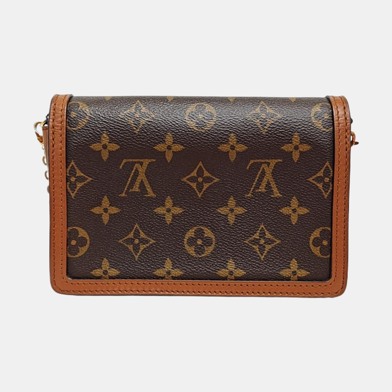 DAUPHINE WOC Monogram Coated Canvas Brown