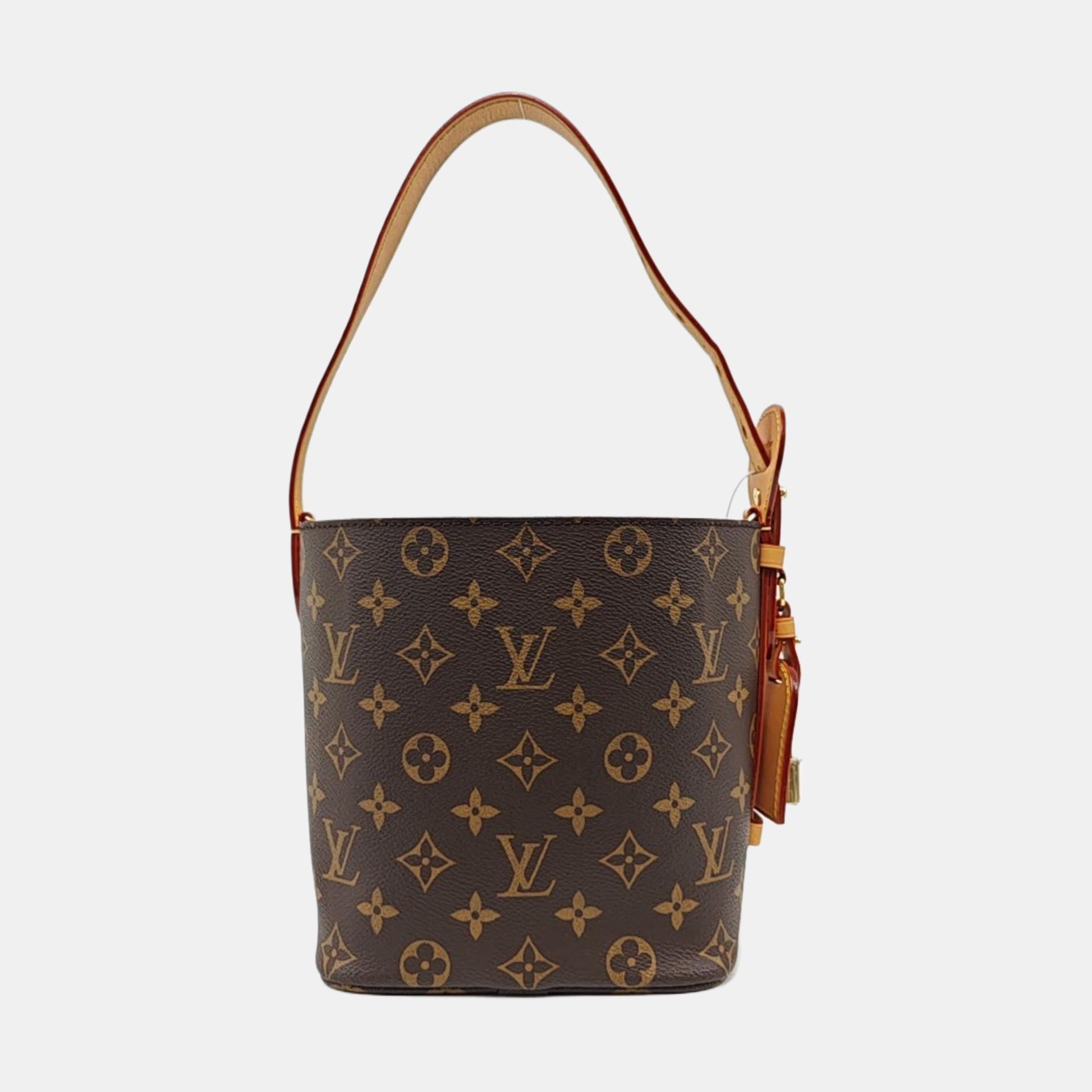 ALL IN BB Monogram Coated Canvas Brown