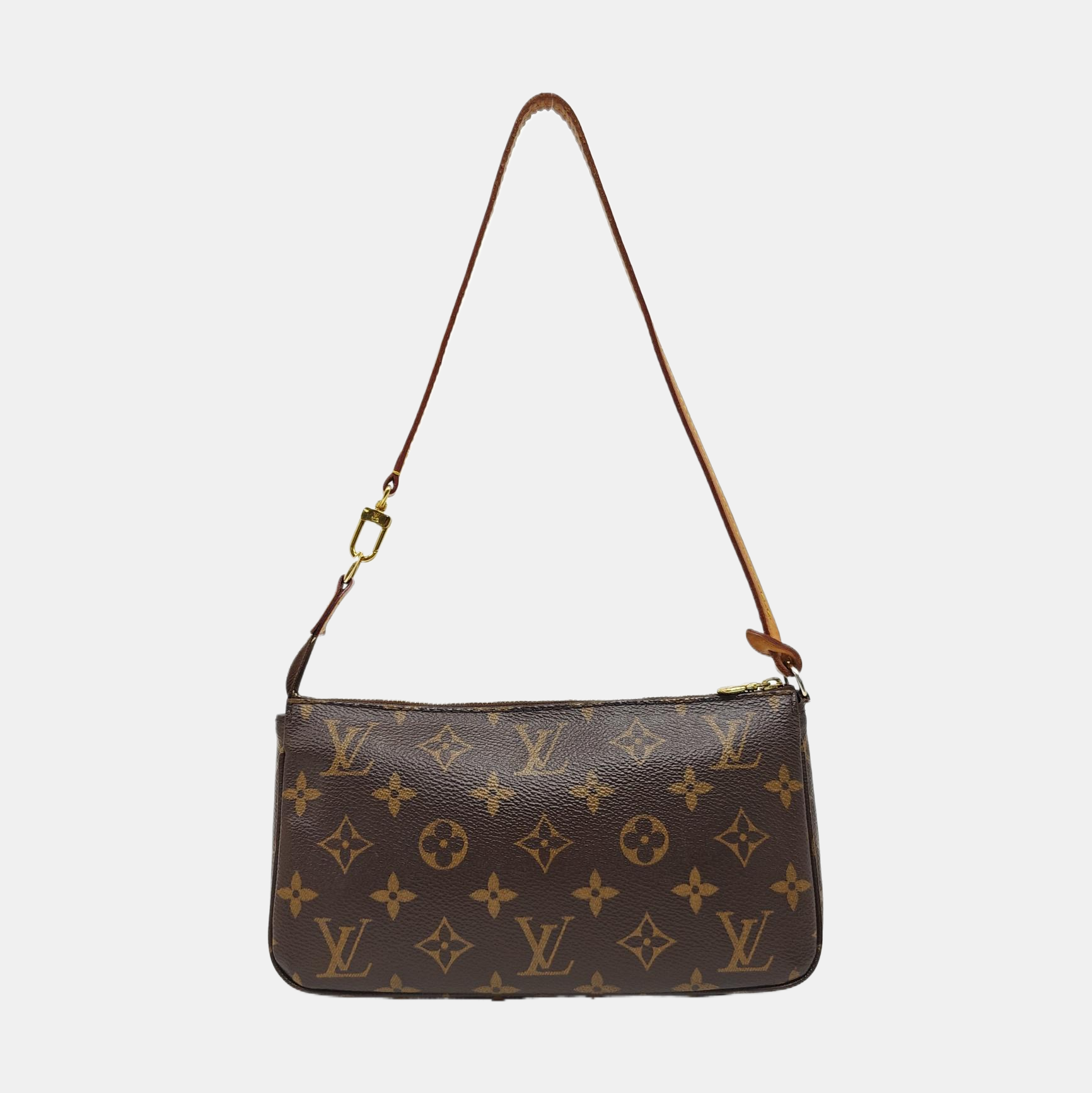 ACCESSOIRES GM Monogram Coated Canvas Brown