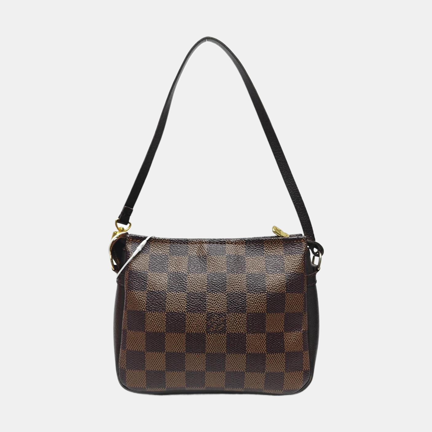 TROUSSE MAKE UP Damier Ebene Coated Canvas Brown