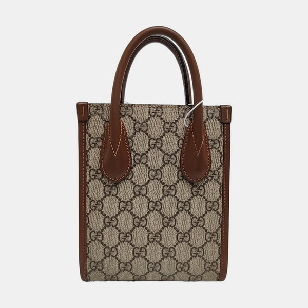 Retro Mini Monogram Coated Canvas Beige