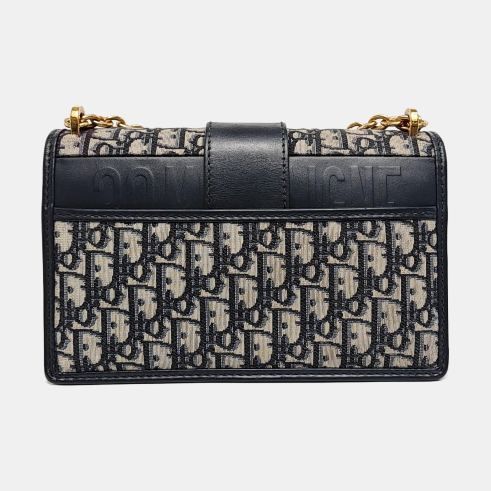 30 Montaigne Oblique Canvas Blue
