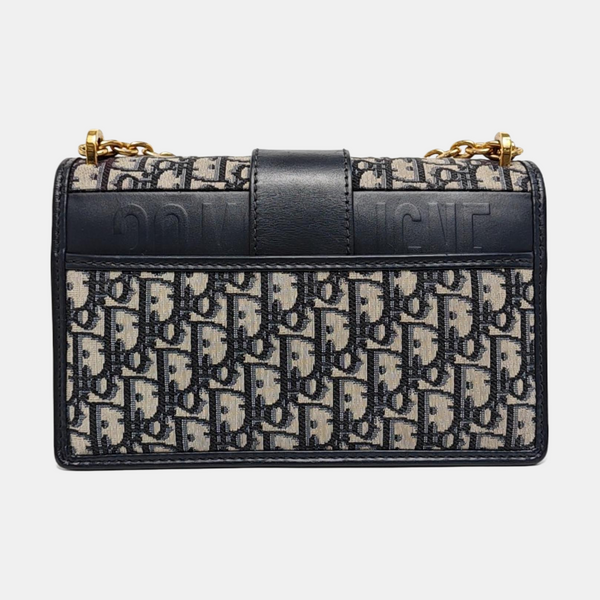 30 Montaigne Oblique Canvas Blue