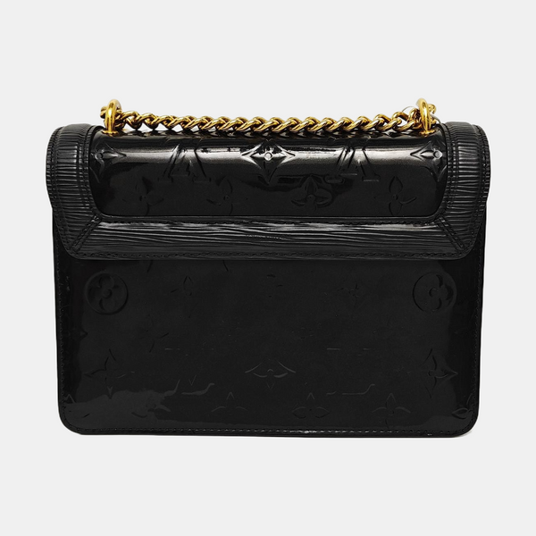 WYNWOOD Monogram Patent Leather Black