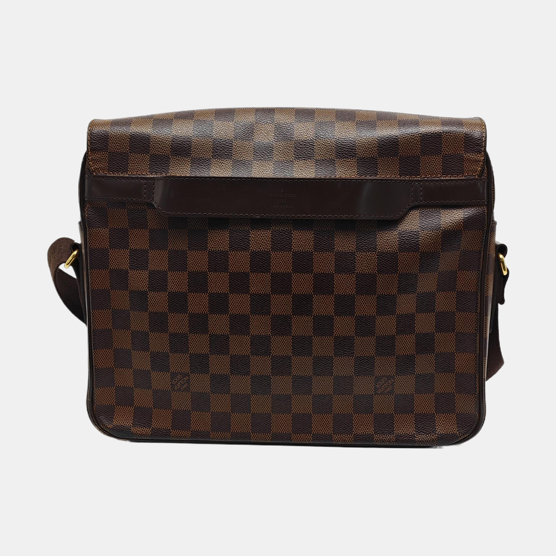 SHELTON MM Damier Ebene Coated Canvas Brown