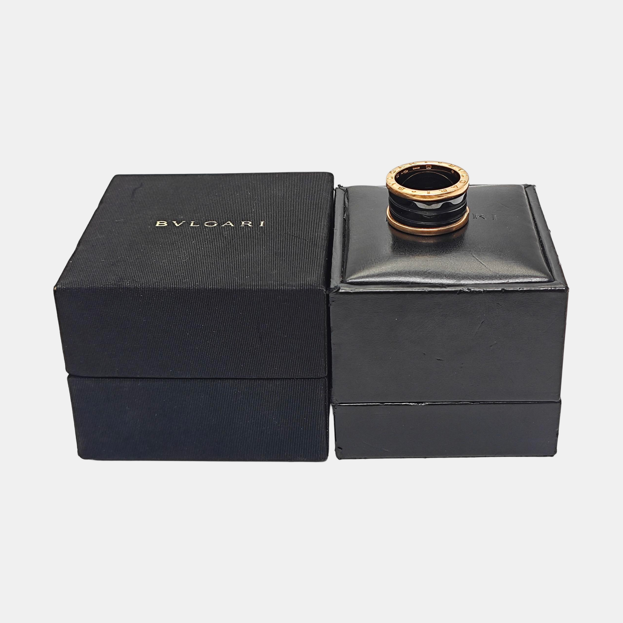 B.ZERO1 18k Rose Gold Ring EU 54
