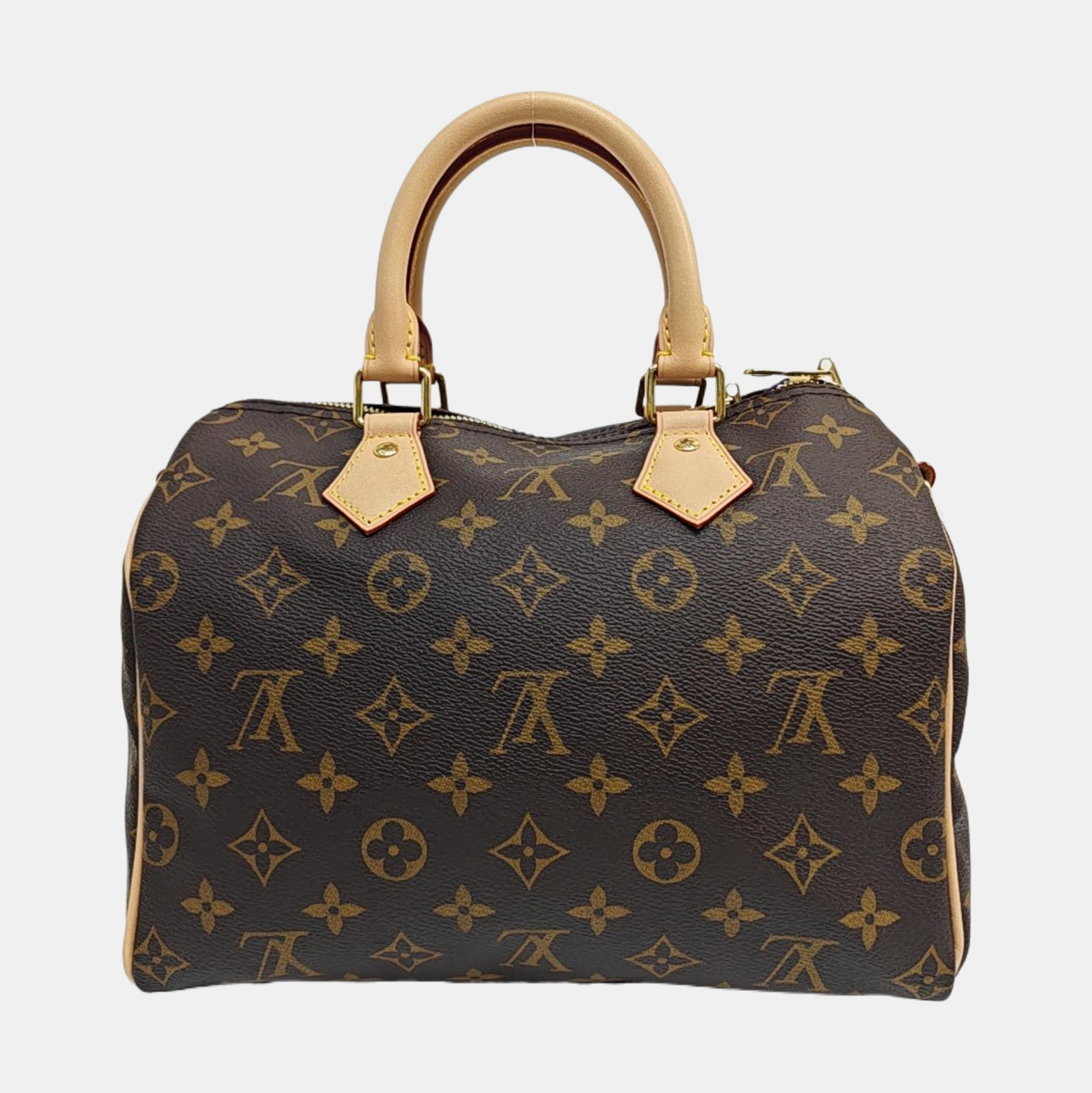 SPEEDY 25 Monogram Coated Canvas Brown