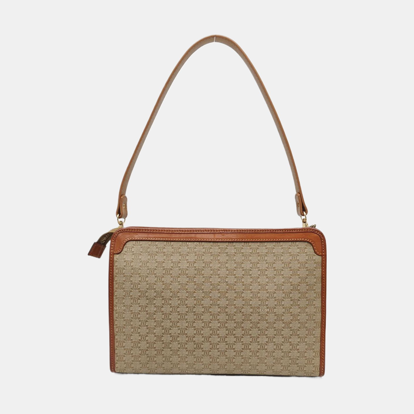 MACADAM CLUTCHES Coated Canvas Beige