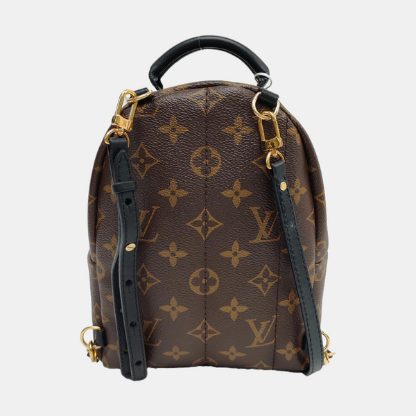 PALM SPRINGS Mini Monogram Coated Canvas Brown