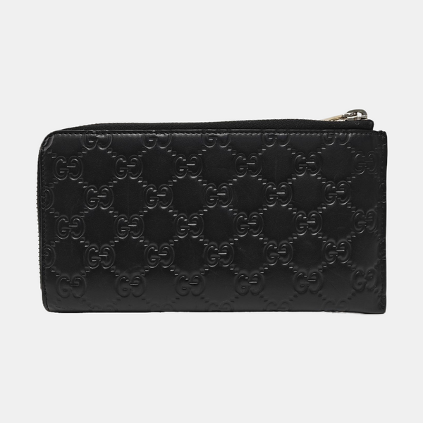 Signature Monogram Calfskin Black Wallet
