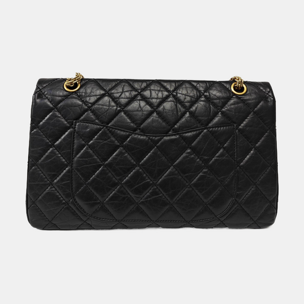2.55 Maxi Quilted Calfskin Black