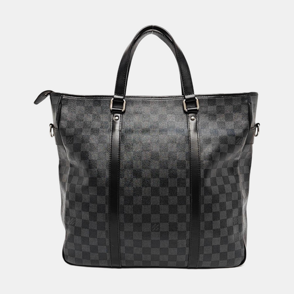 TADAO MM Damier Graphite Coated Canvas Gray