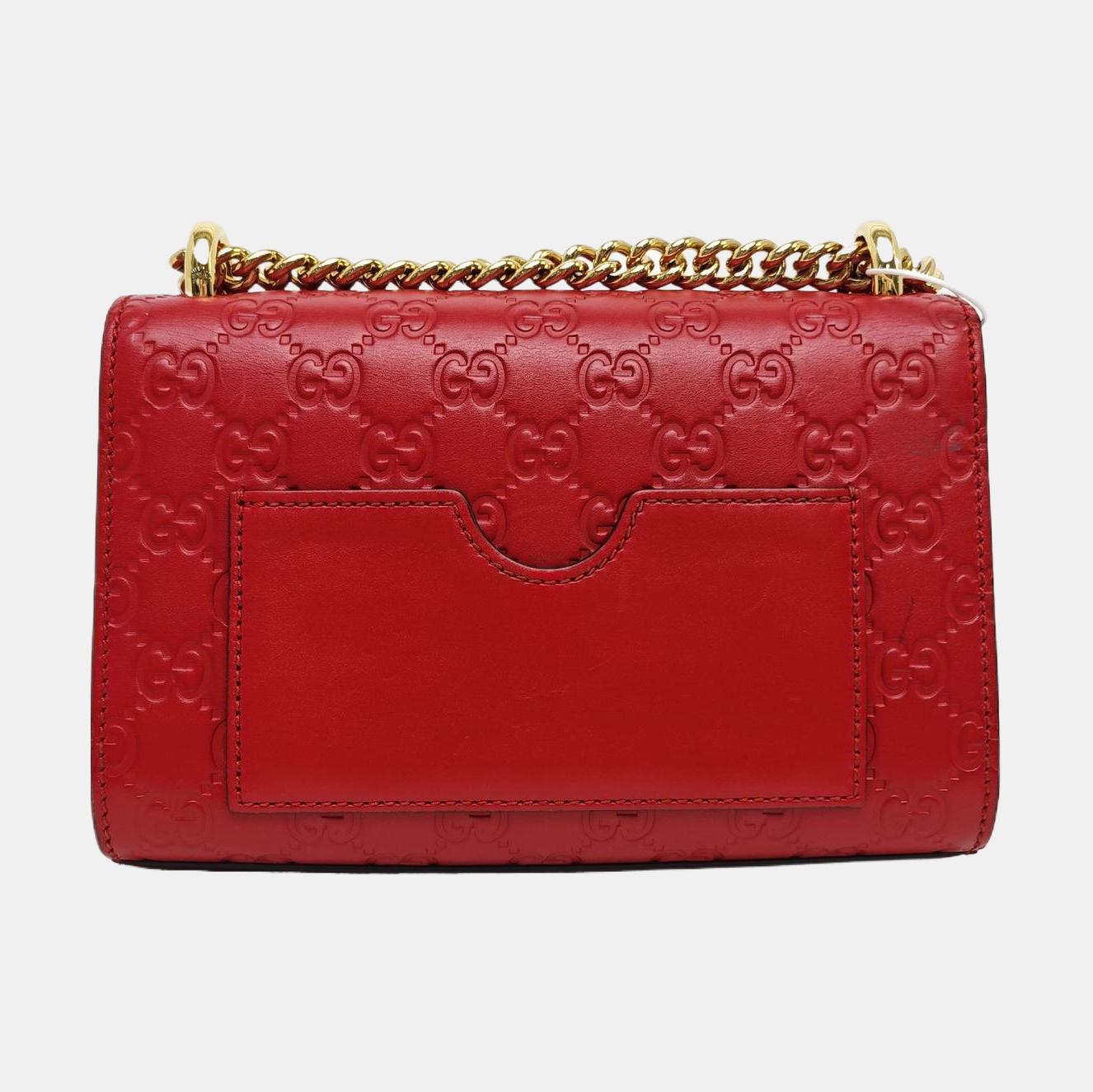 Padlock Small Monogram Calfskin Red