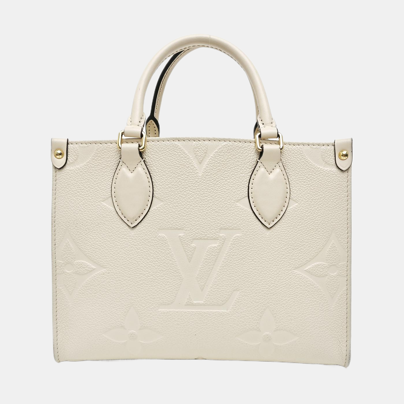 ONTHEGO PM Monogram Calfskin Beige