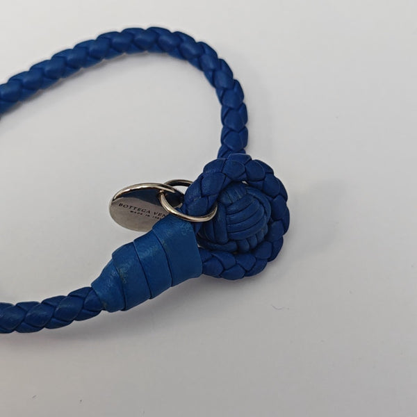 Leather Blue Bangle