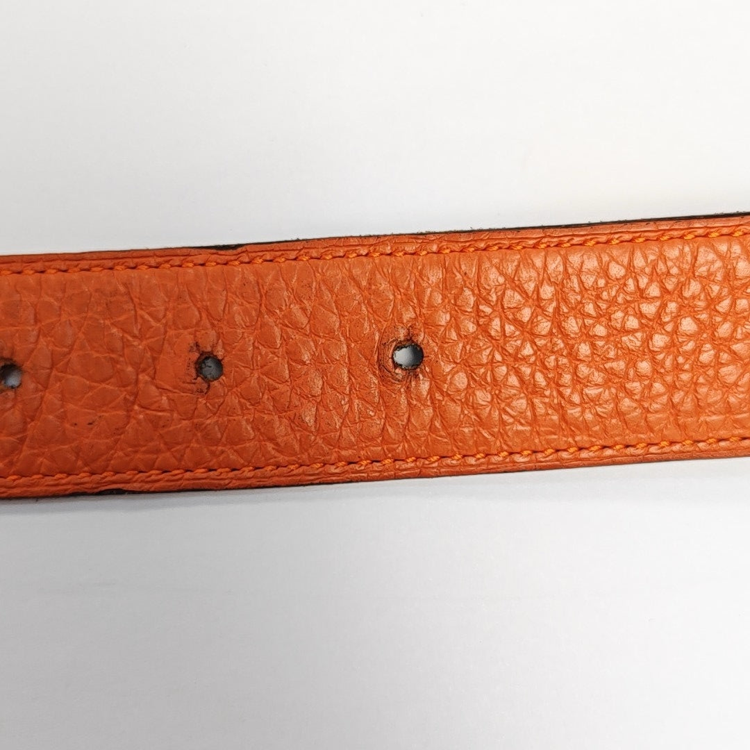 Leather Belt Orange