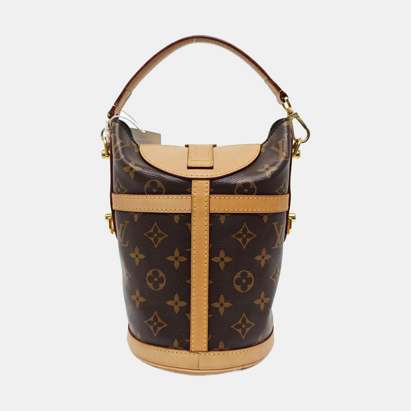 DUFFLE Monogram Coated Canvas Brown