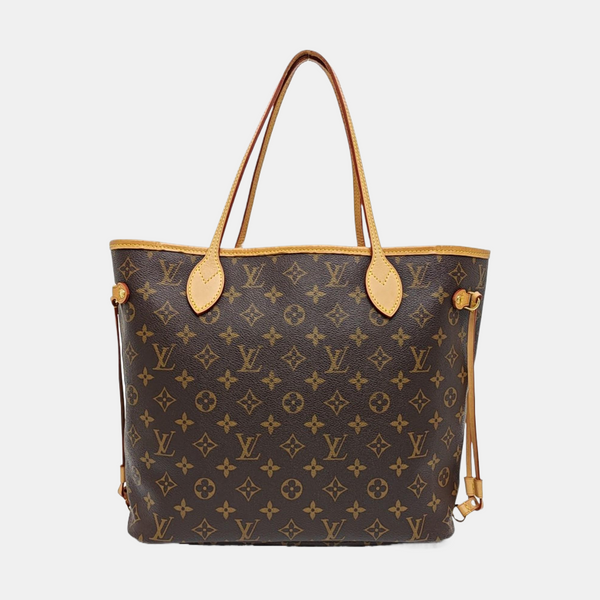 NEVERFULL MM Monogram Coated Canvas Brown