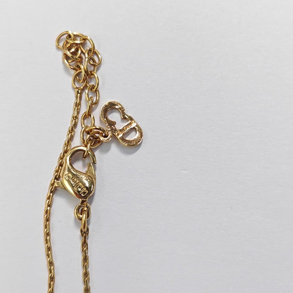 Twist Round Metal Gold Necklace