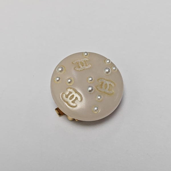 Metal White Clip On Earrings