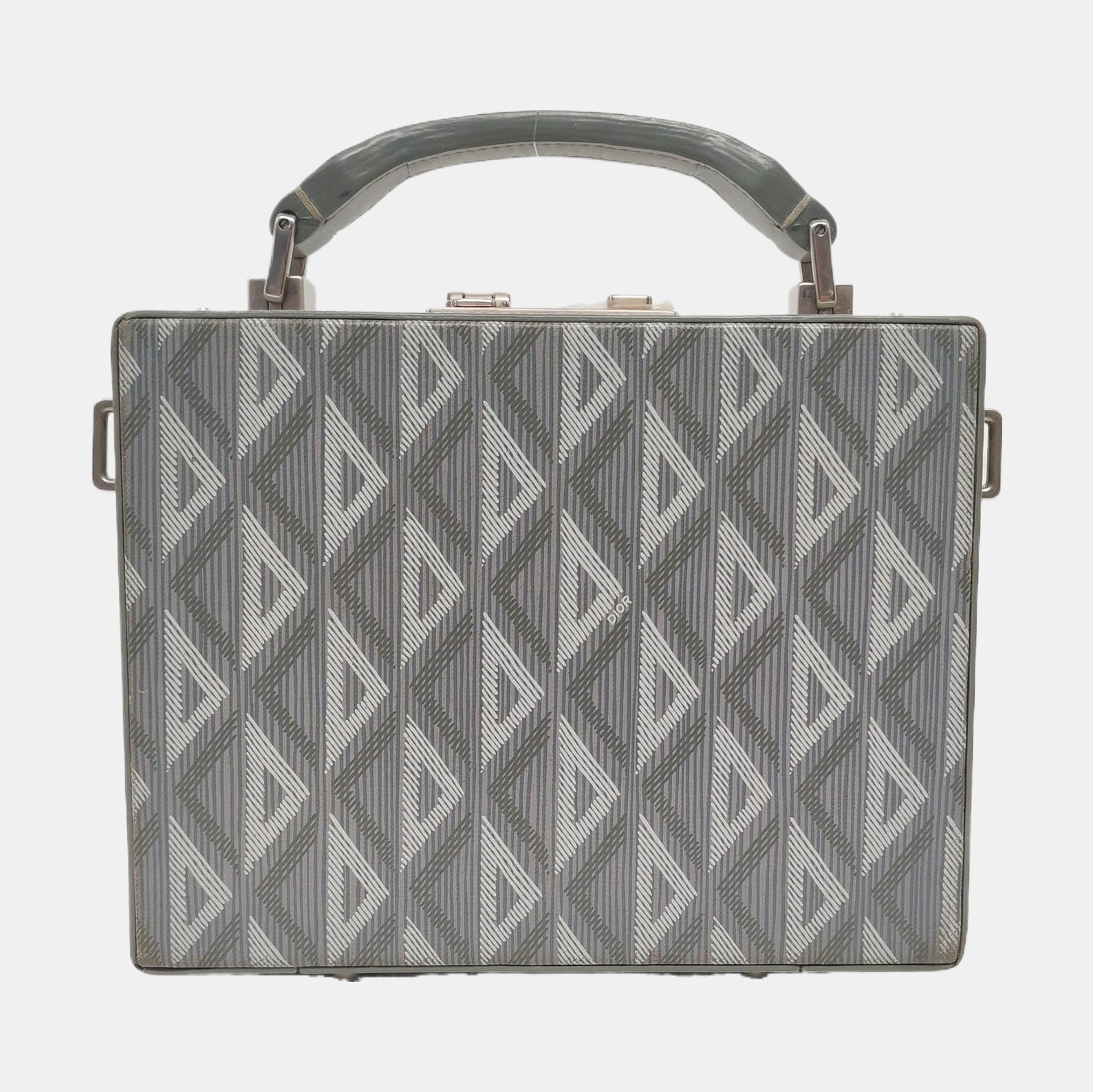 Lock Oblique Coated Canvas Gray
