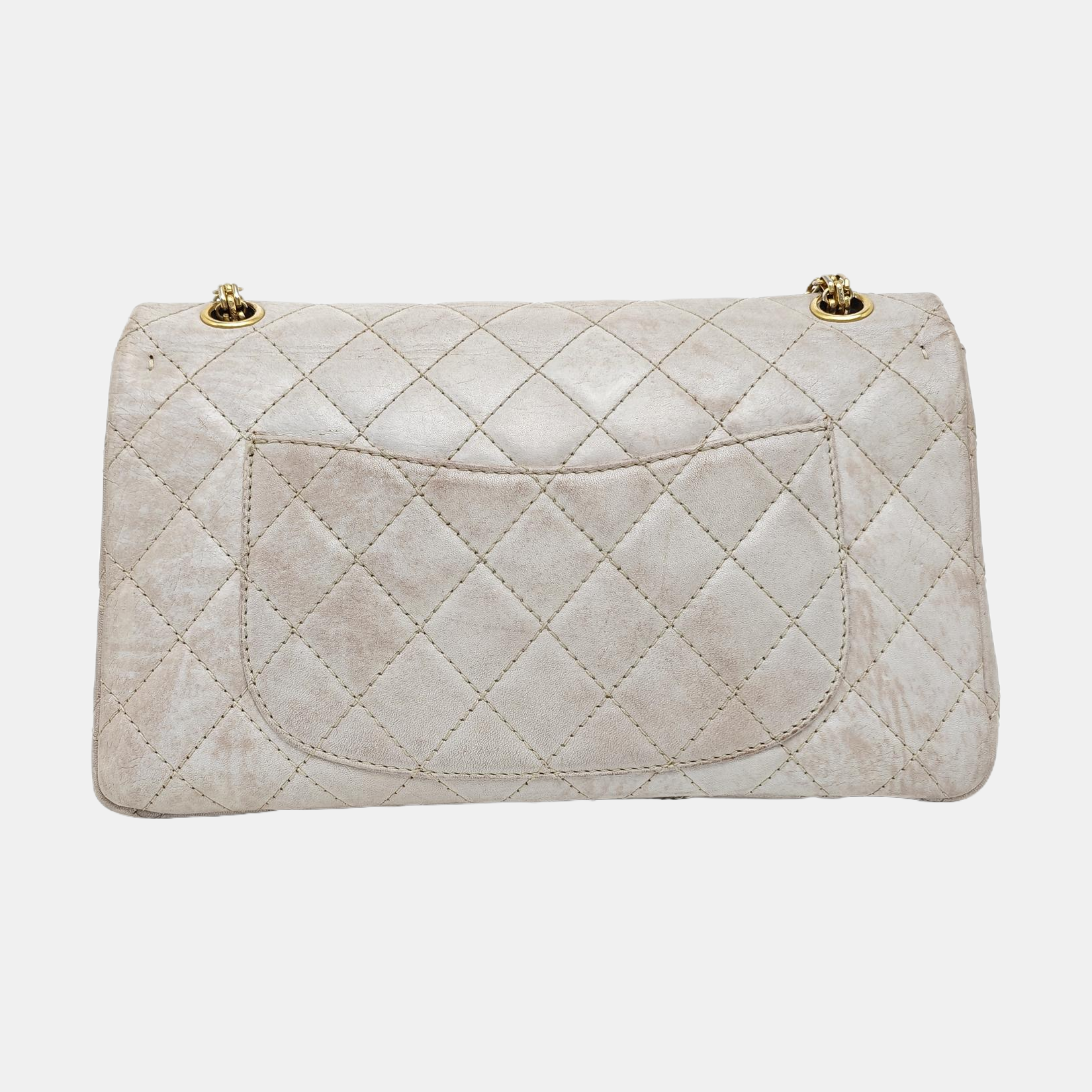 2.55 227 (jumbo) Quilted Calfskin Gray