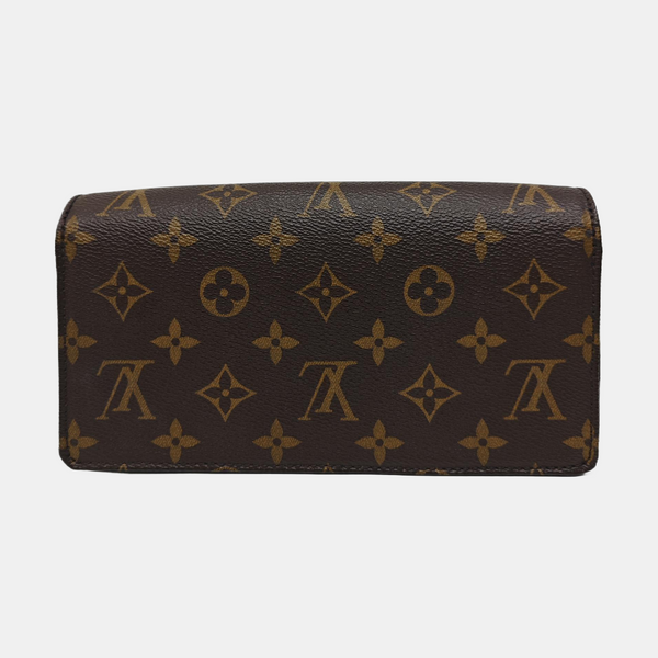 Lily Monogram Coated Canvas Brown