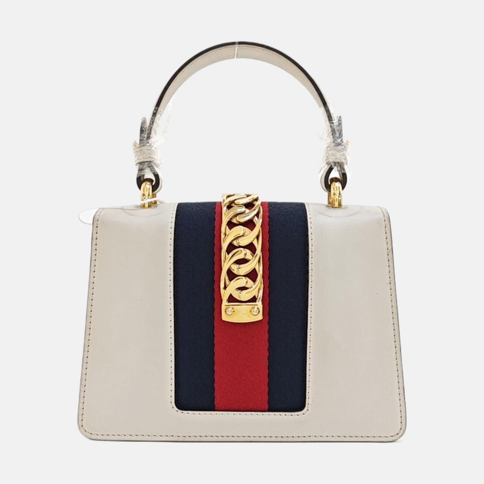 Sylvie Mini Calfskin White