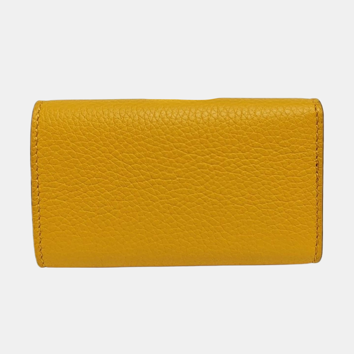 Calfskin Key Pouch Yellow