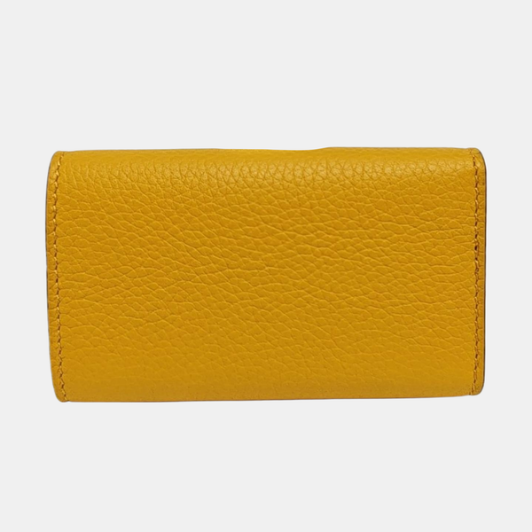 Calfskin Key Pouch Yellow