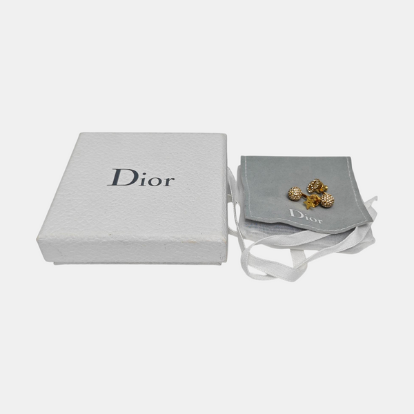 La Petite Tribale Metal Gold Stud Earrings