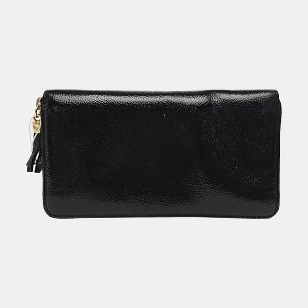 Soho Patent Leather Blue Wallet